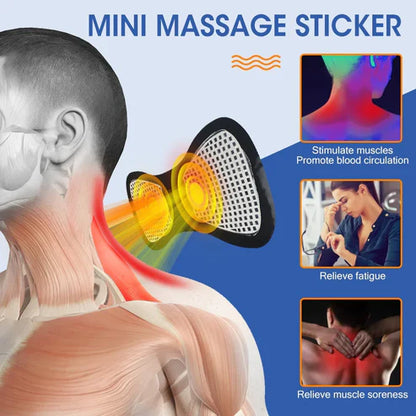 Ems Butterfly Neck Massager For Muscle Pain Relief And Shoulder Relaxation With Remote – Imported