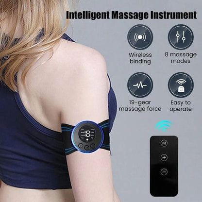 Ems Butterfly Neck Massager For Muscle Pain Relief And Shoulder Relaxation With Remote – Imported